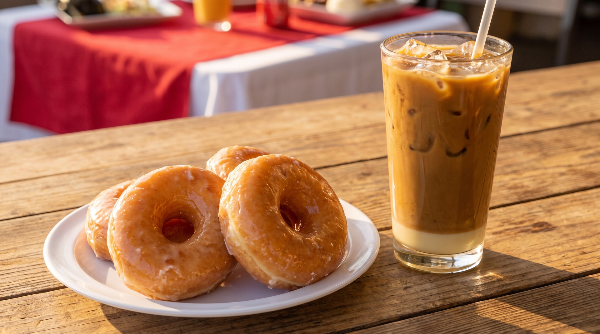 Donuts and Vietnamese coffee
